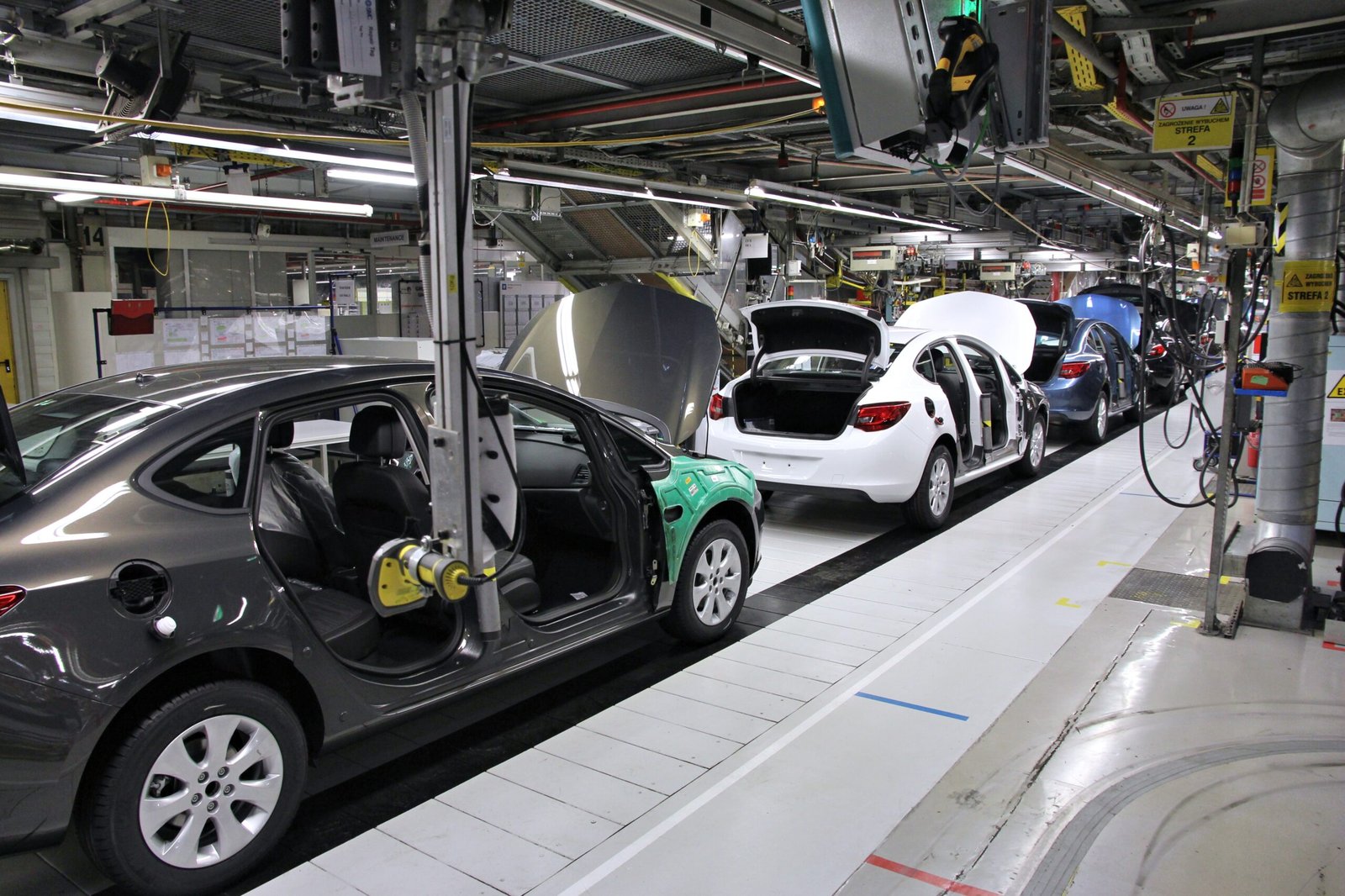 Automotive assembly line illustrating contract-manufacturing capacity
