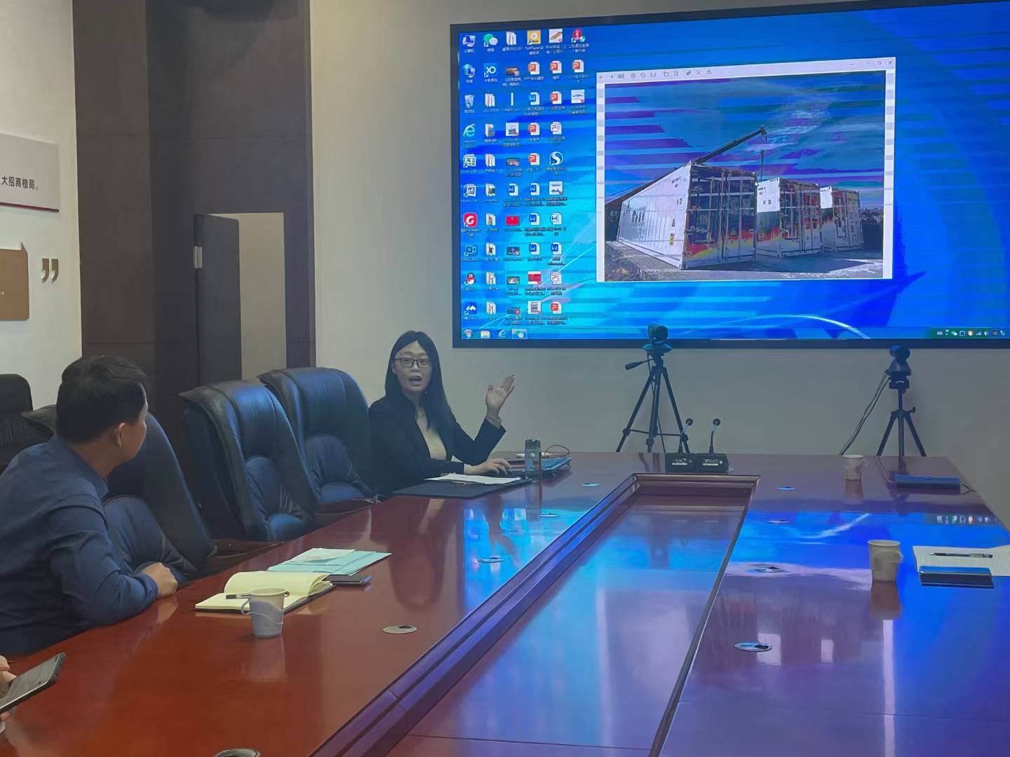 Rheaura Group向槐荫区政府汇报外资项目案例 | Rheaura Group presenting FDI project cases to Huaiyin District Government